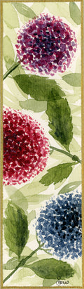 Hydrangea watercolor bookmark