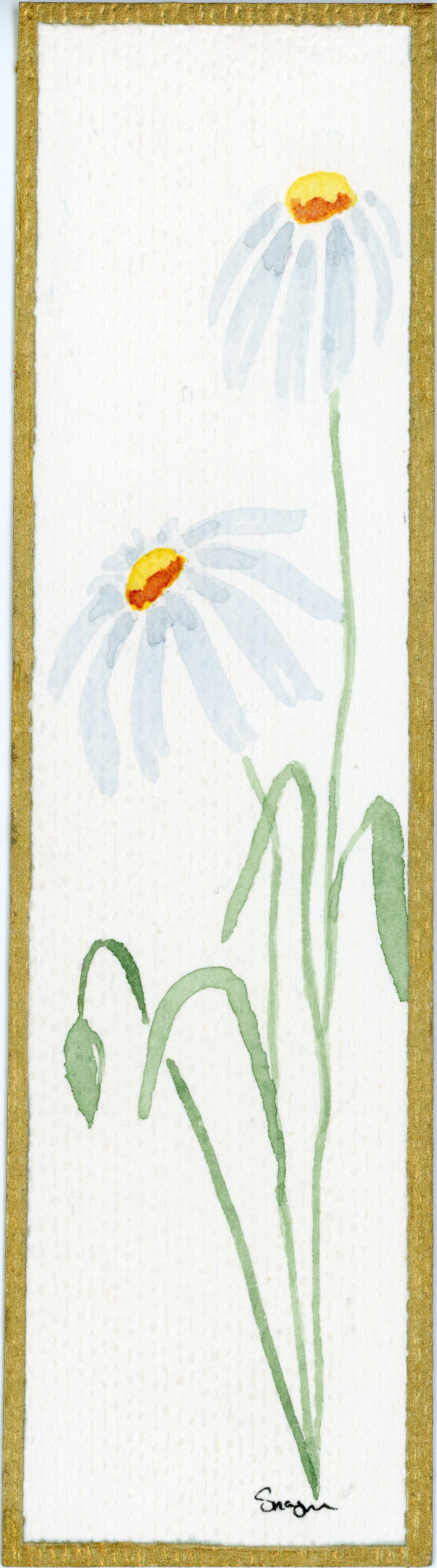 Daises bookmark print